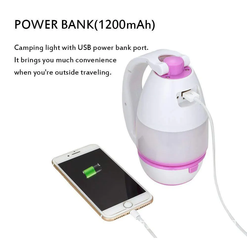 Портативный складной Фонари светодиодный ночной Светильник USB Перезаряжаемые