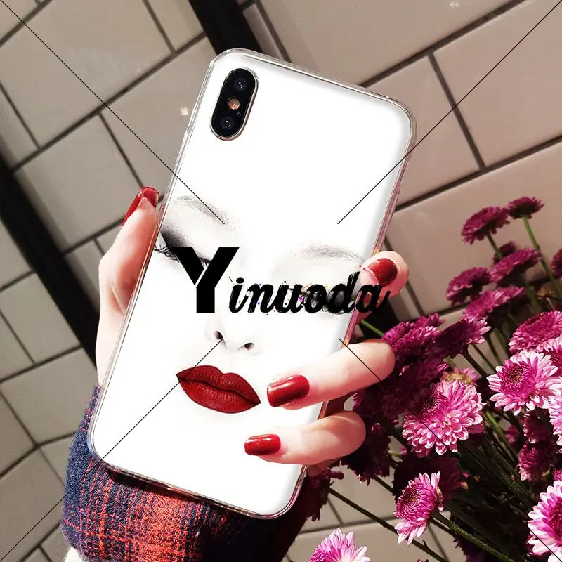 Yinuoda красивые ресницы для бровей DIY чехол телефона оболочка Apple iPhone 8 7 6 6S Plus X XS MAX 5 5S