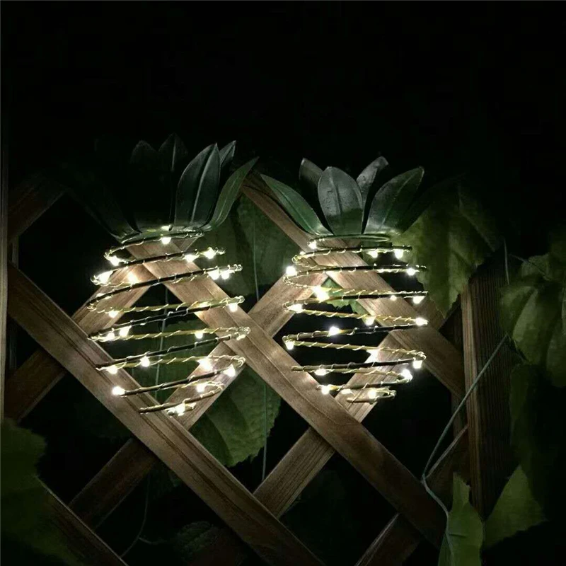 

Solar Garden Lights Pineapple Shape Outdoor Solar Hanging Light Waterproof Wall