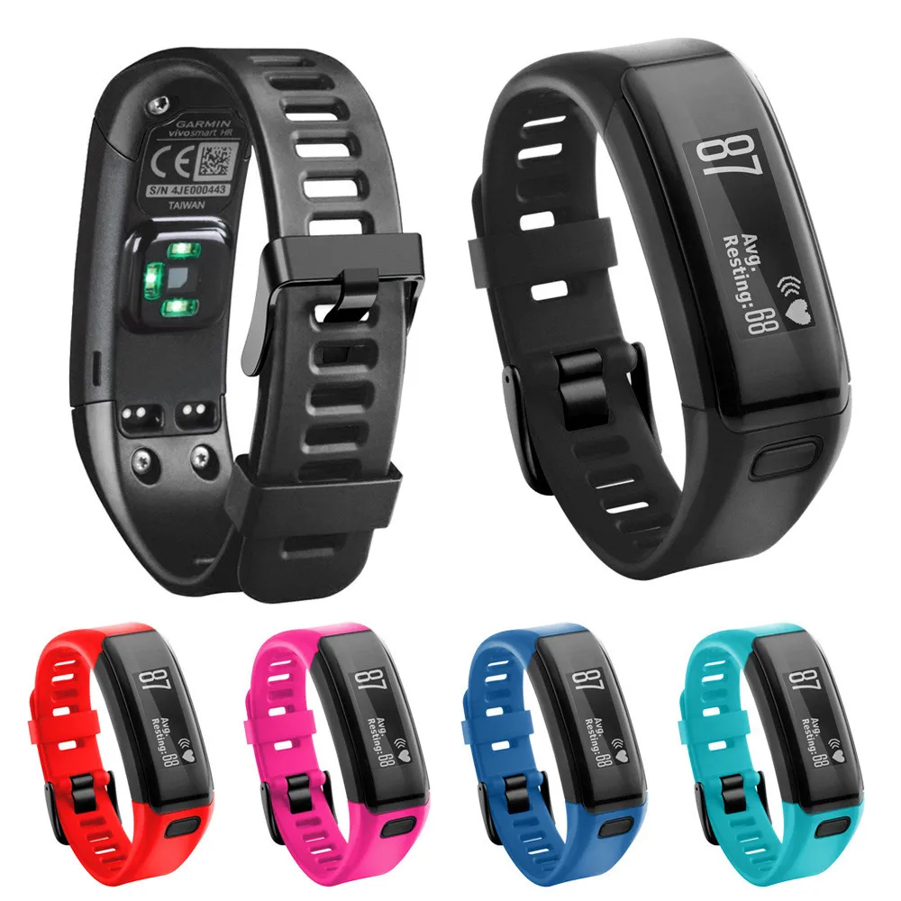 

HIPERDEAL Hot Sale New Replacement Soft Silicone Bracelet Strap WristBand For Garmin Vivosmart HR Dropshipping Apr23