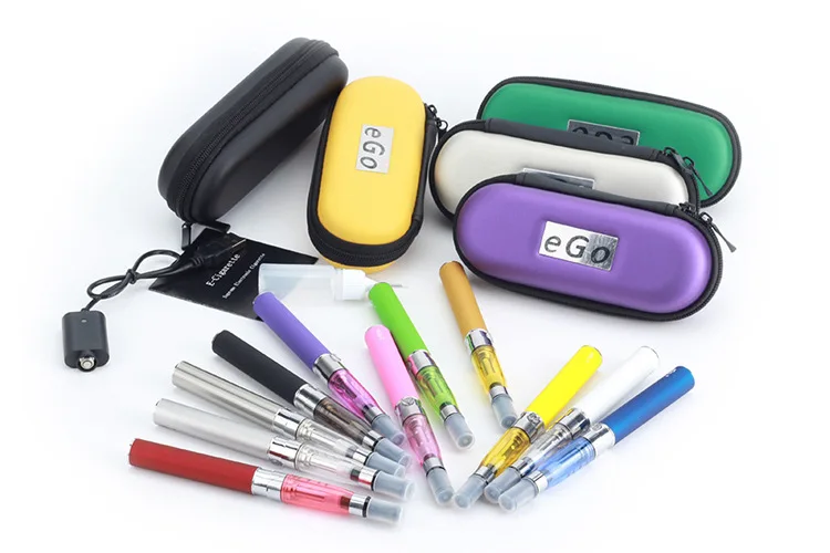 

1 set EGO CE5 starter kit ce5 atomizer EGO-T battery 650 in zipper case Electronic Cigarette ego ce5 vs mechanical mod