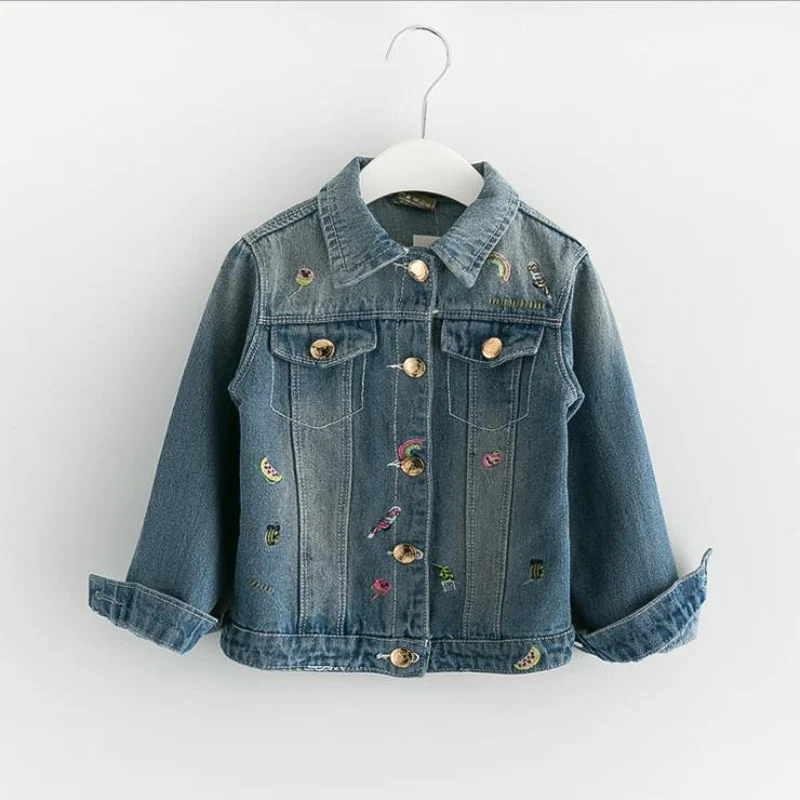 Denim Coat 2019 autumn clothes for boys and girls denim jacket children clothing Cowboy Kids coat 3yrs baby Fall Outwear | Детская