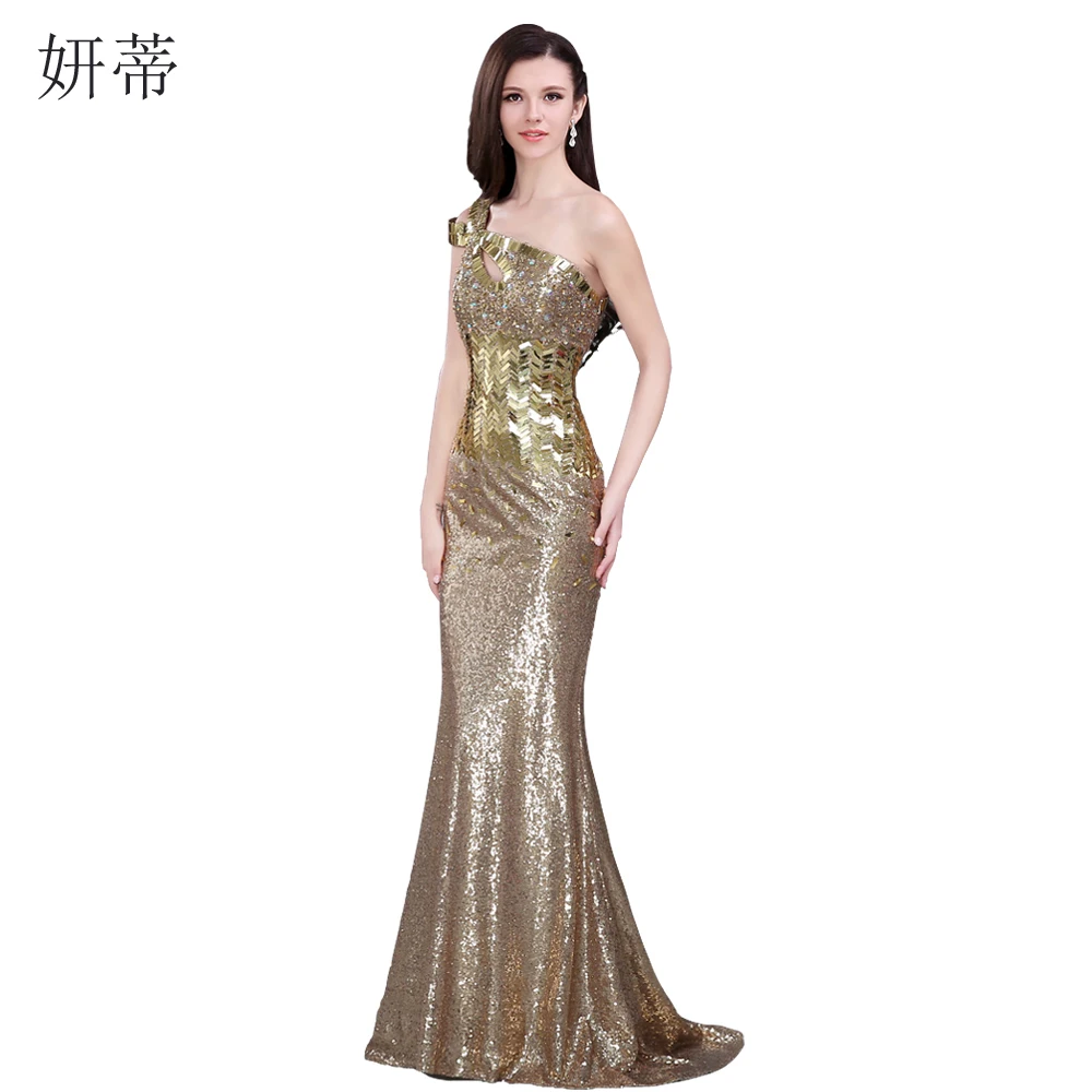 Блестящее вечернее платье русалки с бисером и кристаллами блестками 2018 на одно
