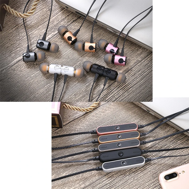 Kuman Bluetooth гарнитуры Super Bass Наушники с микрофоном вкладыши Спорт гарнитура для samsung