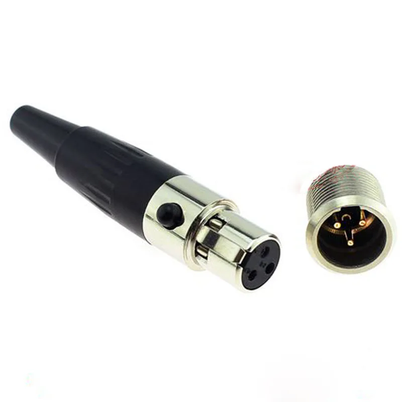 5 шт. XLR Кабельный соединитель мужской и женский 3 ядерный баланс штепсельная