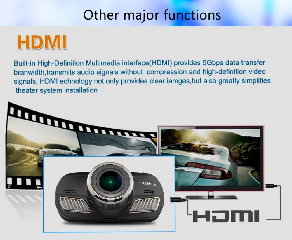 Blackview D201 Ambarella A12 Автомобильный видеорегистратор с gps отслеживанием 2," lcd HD 1440P H.264 170 градусов для транспорта видеокамера