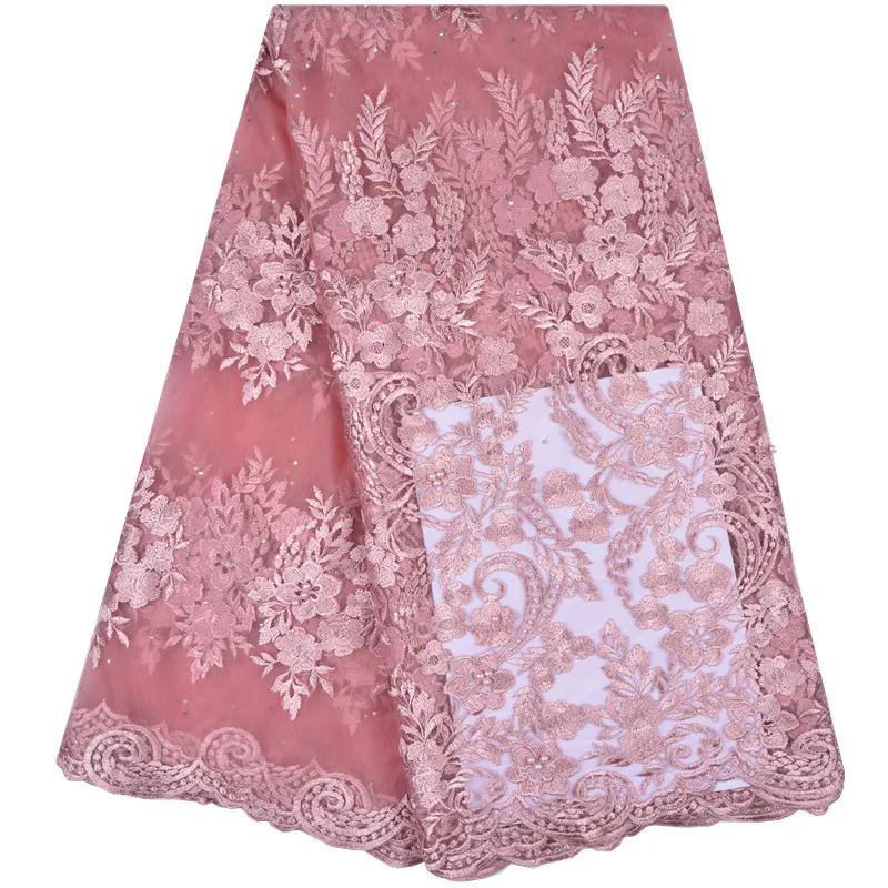 Африканская кружевная ткань 2018 высококачественное кружево гипюр шнур с бисером
