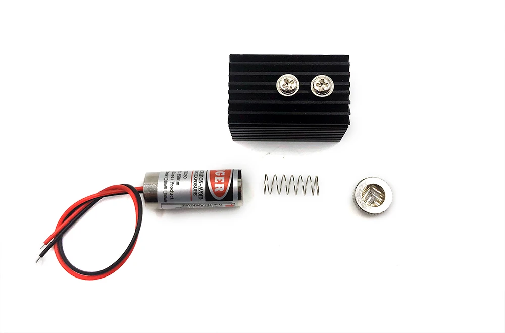 DIY 650nm 5 МВт красная точка/линия/Крест лазерный модуль головка стеклянная линза регулируемый фокус лазерное позиционирование с радиатором