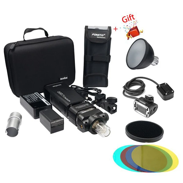 AD200 ЕС Fomito Godox AD200 комплект 200Ws 2,4G ttl карманная вспышка 1/8000 HSS с Fomito BS200 портативный чехол EC200 AD-S2 - Цвет: AD200