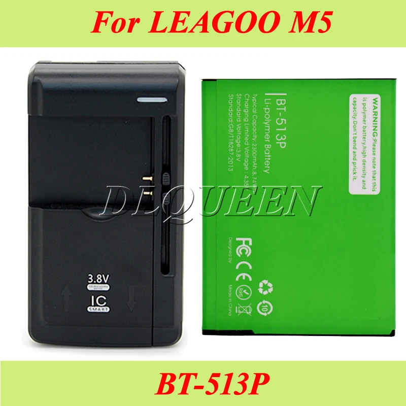 1 партия = шт. аккумулятор Leagoo M5 2300 мАч стандартное зарядное устройство +