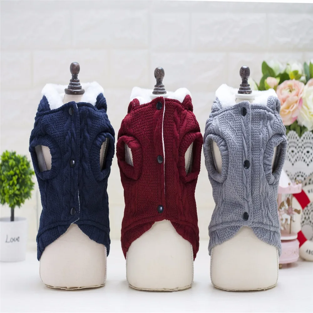 Y77 модная одежда для домашних животных собак зимний свитер с капюшоном куртка