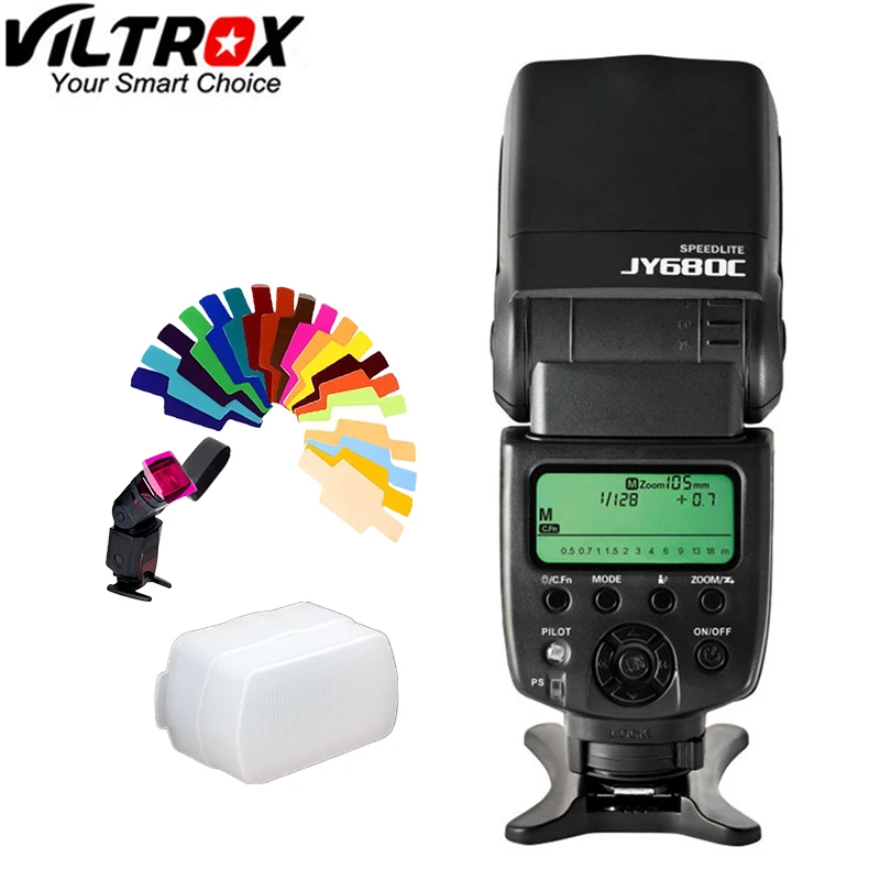 Фотовспышка Viltrox для Canon EOS t5i t4i t3i 700D 650D 600D 1100D 550D 400D с высокой скоростью ЖК дисплей