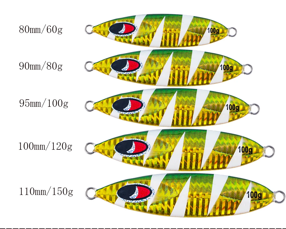 Медленное заслонка Колеблющаяся блесна 60 г 80 г 100 120g 150g 210g металлические приманки из свинца Рыба Морской окунь рыбалка приманка искусственная наживка со свинцовым грузилом»(гольян) для рыбалки