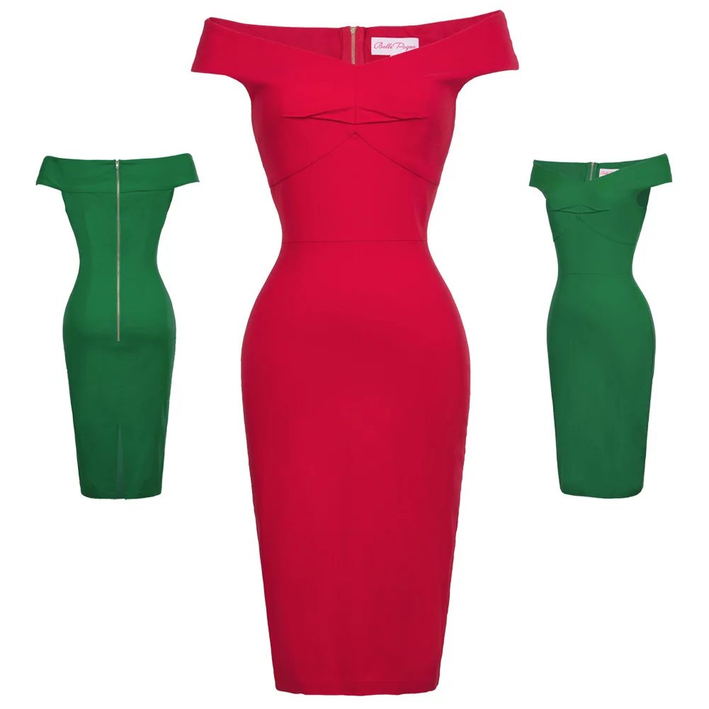 Пикантные женские платья в стиле ретро винтажные летние с открытыми плечами