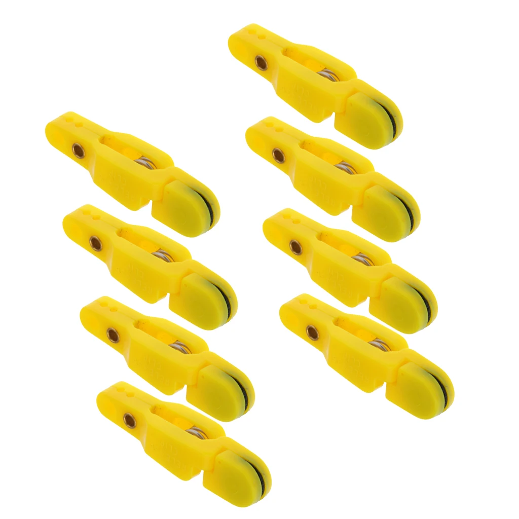 Adjustable 4/5/6/8/10 Pcs Snap Weight Line Leader Release Clip Downrigger Outrigger Power Grip Release Clips Kit Fishing Tools