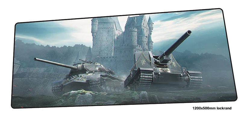 Игровой коврик для мыши World of Tanks с заблокированным краем 120x50 см нетбука игровой