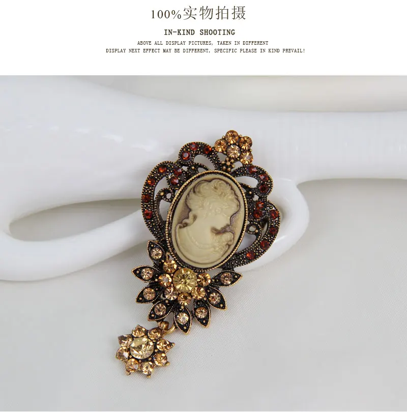 Модная старинная Золотая и серебряная брошь на булавке Женские Ювелирные