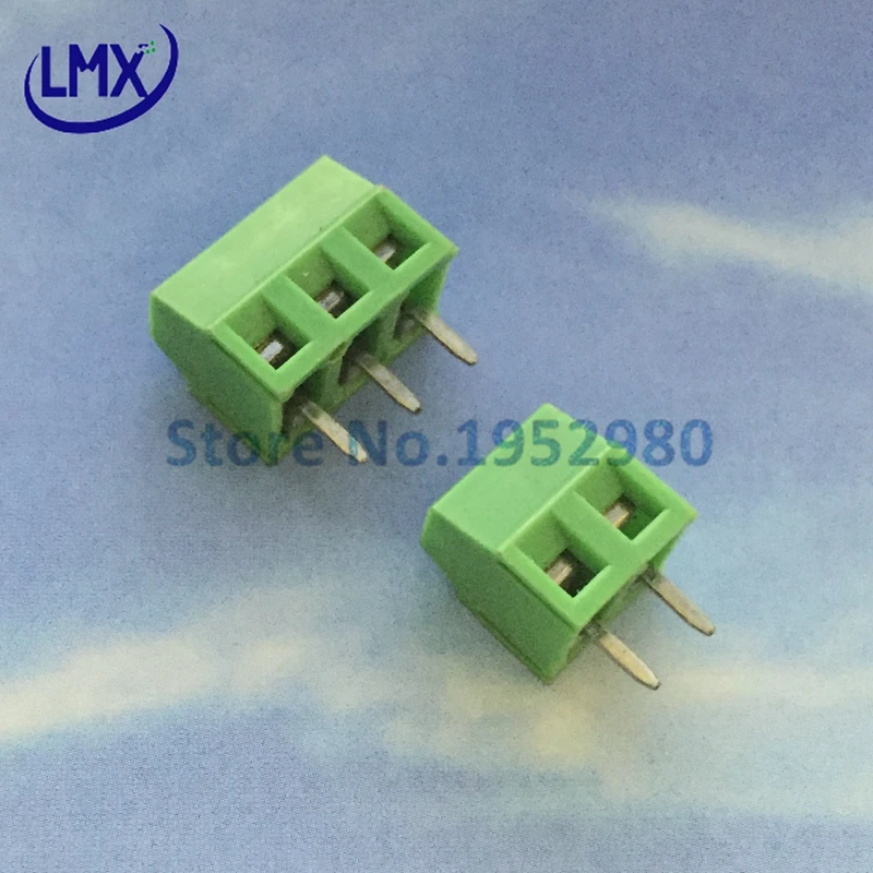 50 шт. 3 81 мм Pitch PCB Пружинные клеммные блоки разъем 2P 3P KF128 прямой штырьковый медный