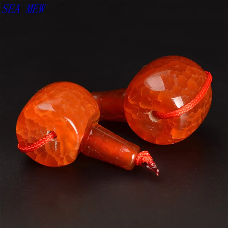 SEA MEW 12mm 15mm 18mm 20mm Fashion Red Stone Tee Pagoda Spacer Bead Buddha Loose Beads For Jewelry Making |