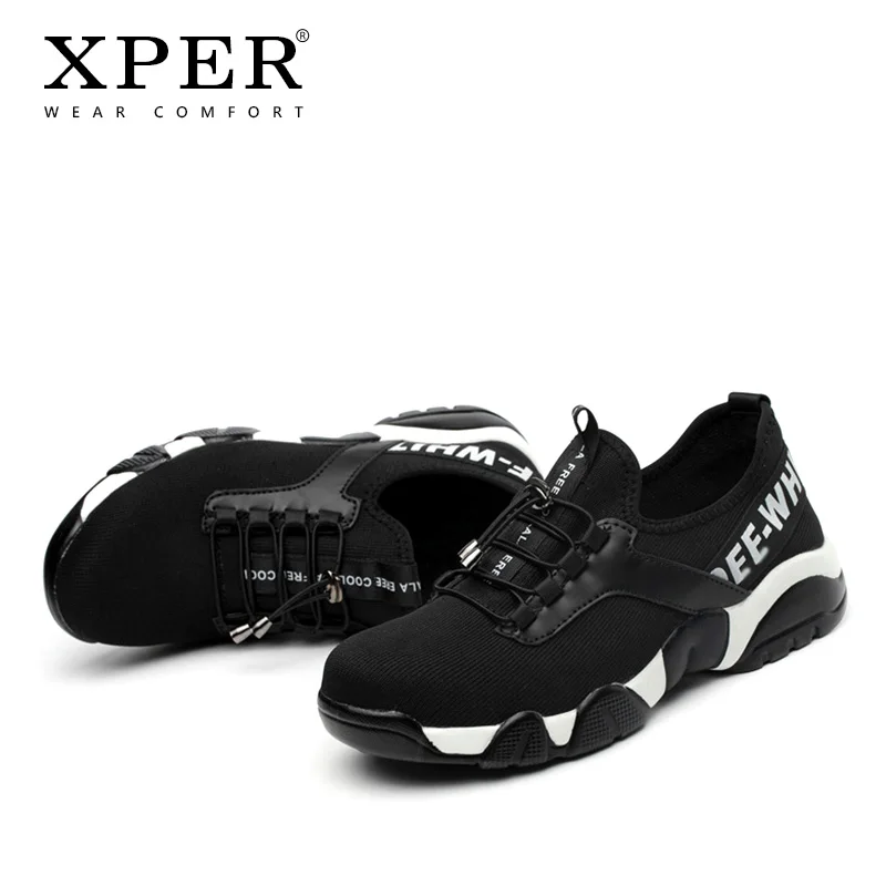 XPER Summer Breathable Men Safety Work Shoes Anti-Puncture Sneaker For Male Anti-Smashing Steel Toe Comfort Casual #XP032 |