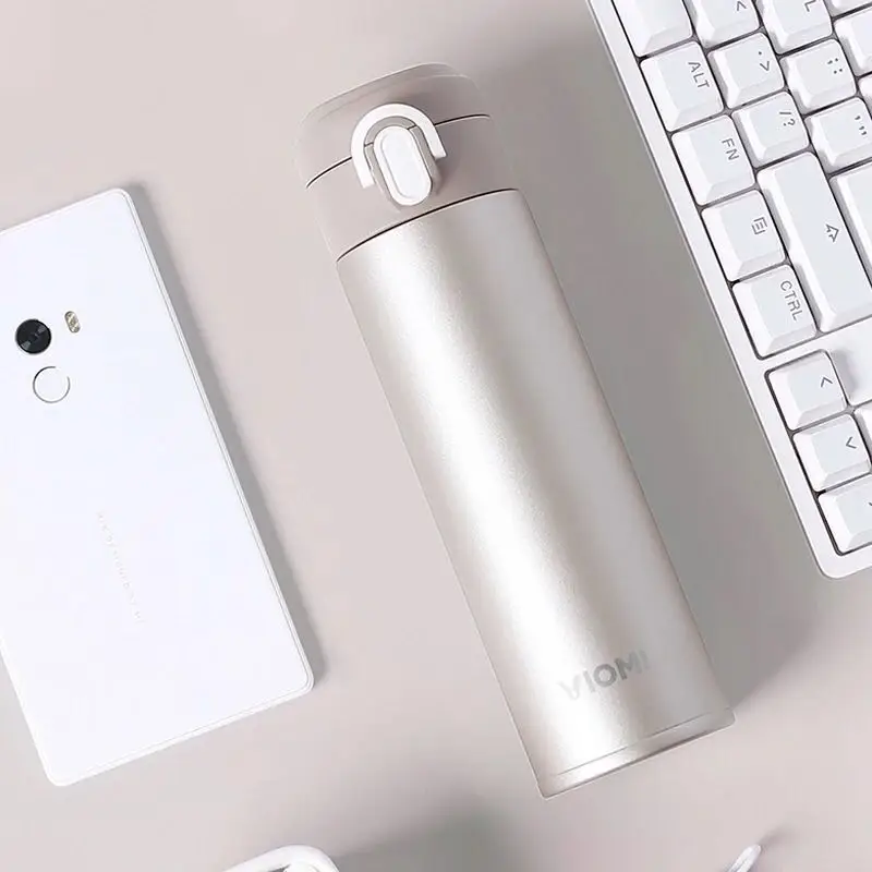 Xiaomi Mijia VIOMI термос 316 нержавеющая сталь чашка одна рука на/закрыть колбу бутылка