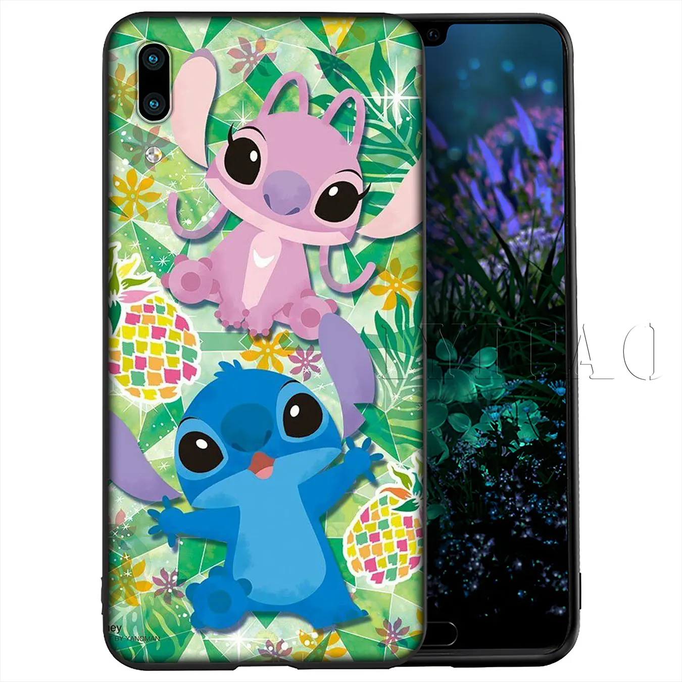 IYICAO Cute Lilo Stitch Cartoon Soft Case for Huawei Y9 Y7 Y6 Prime 2019 Cover Honor 20 8C 8X 8 9 9X 10 Lite 7C 7X 7A Pro |