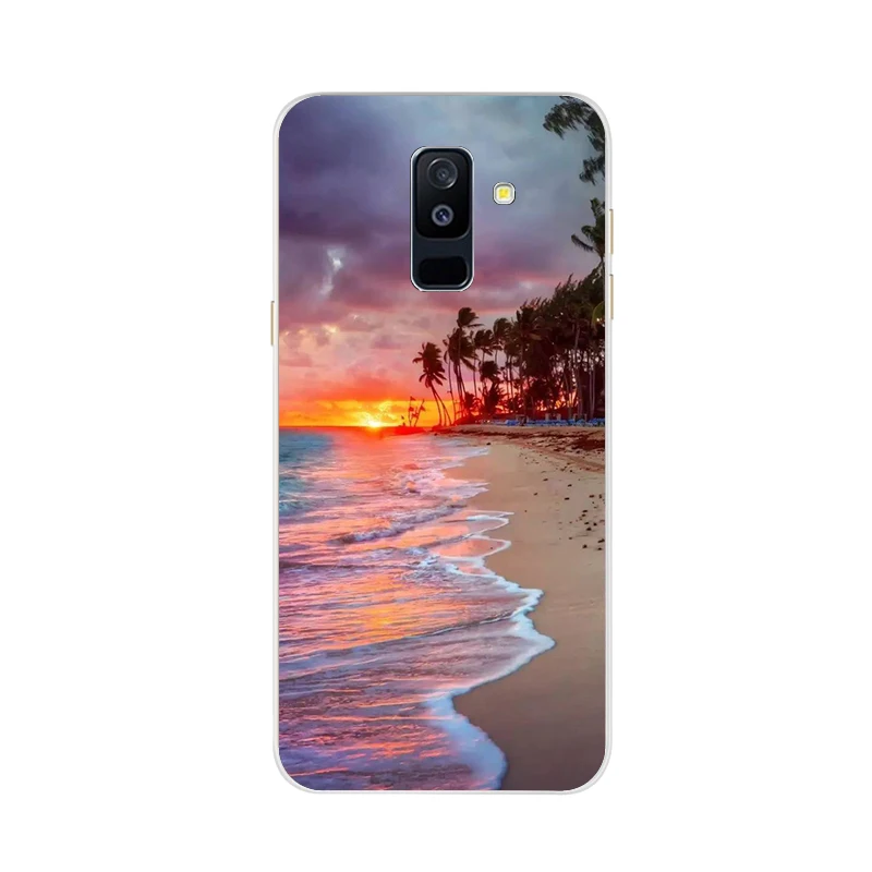 Слоновая кость Для samsung Galaxy A6 чехол 5,6 'Мягкий силиконовый чехол для телефона чехол s для samsung A 6 Plus A 600 610 F Сумочка для телефона чехол - Цвет: Слоновая кость
