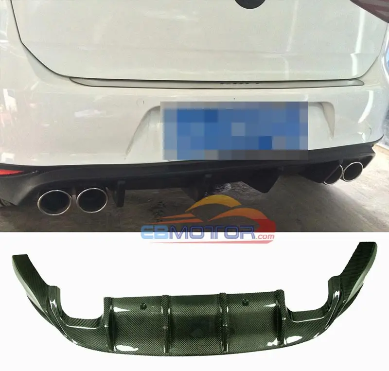 Задний диффузор из углеродного волокна для Volkswagen VW Golf VII 7 MK7 GTI 14UP V043|diffuser|diffuser