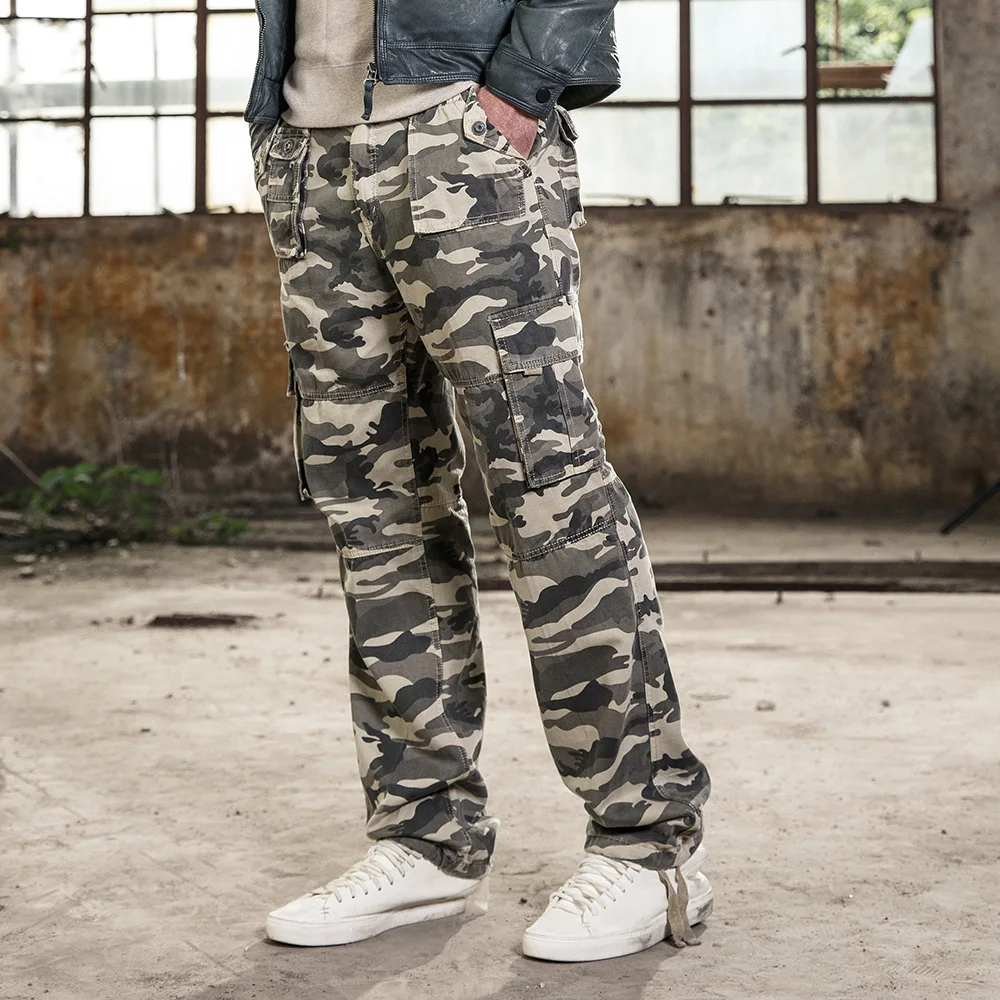 Fuhao 2017 Брюки карго Camouflage для девочек модные мужские натуральный хлопок мульти