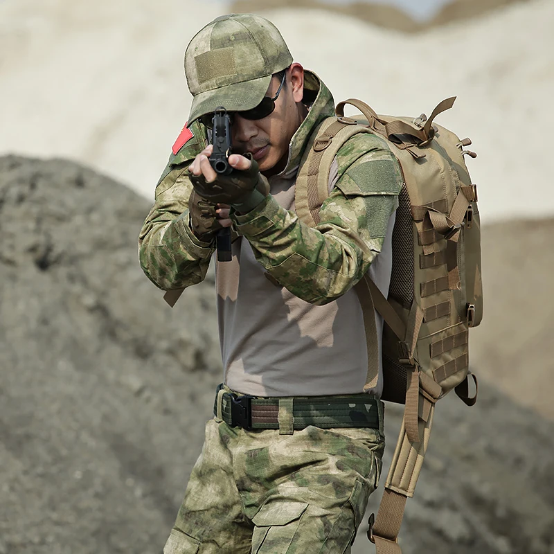 Куртка в стиле милитари армейские штаны с наколенниками тактическая рубашка