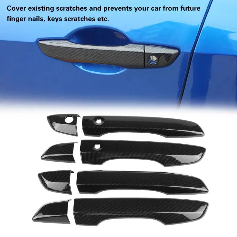 2 пары автомобильные боковые дверные ручки рамка Накладка для Honda Civic 10th 2016 2017