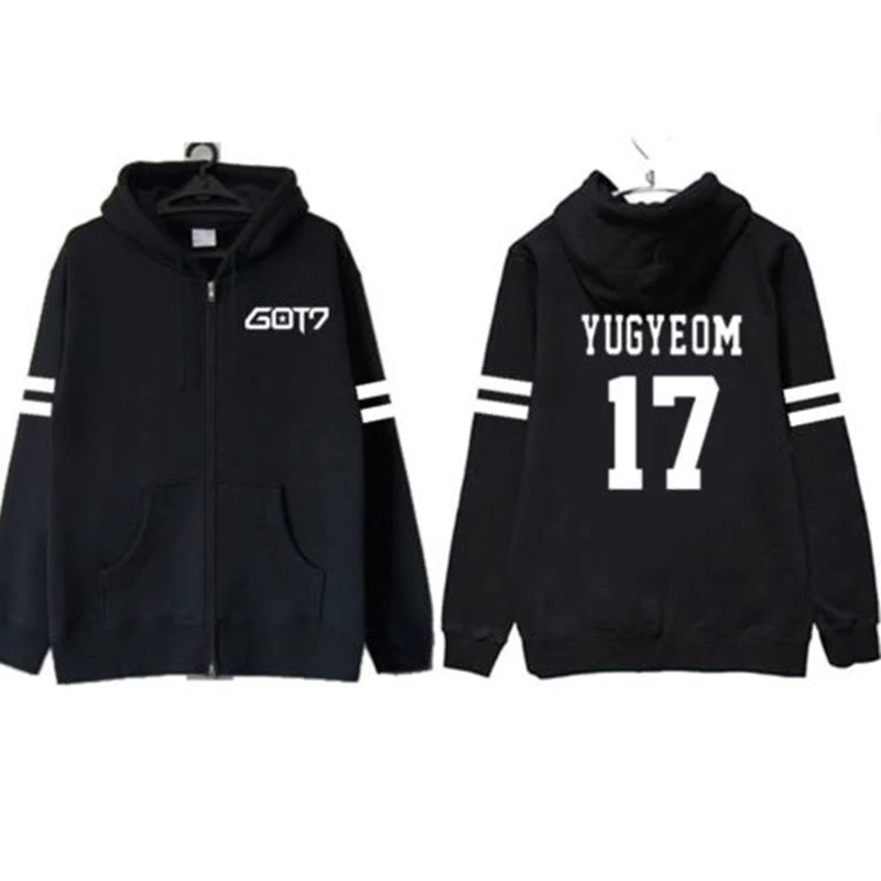 

Mainlead KPOP GOT7 Fly Zipper Hoodie FLIGHT LOG:TURBULENCE Coat Sweatershirt