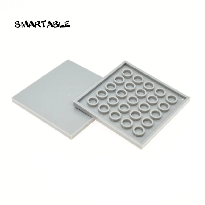 Smartable Tile 6x6 с пазами строительные блоки MOC детали DIY игрушки для детей креативные