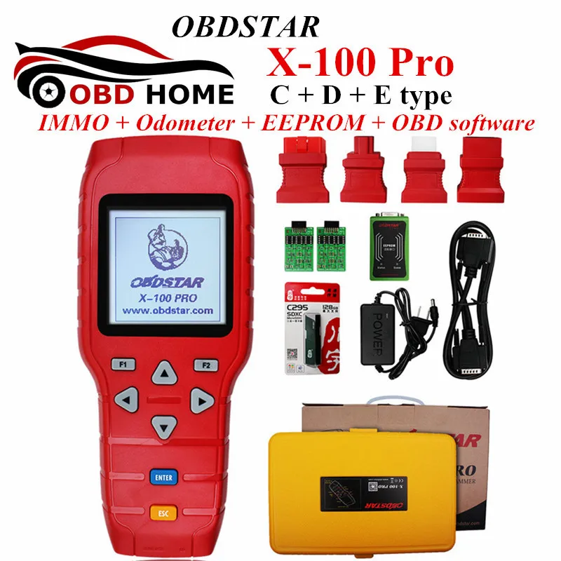 Новое поступление X100 PRO авто ключ программист иммобилайзер и одометр EEprom адаптер