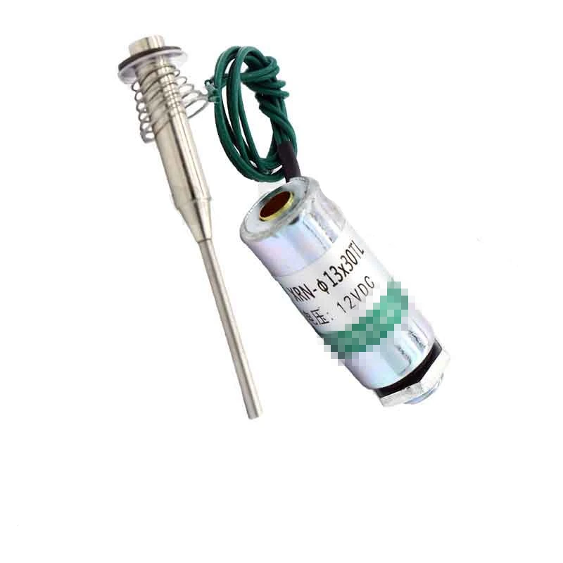 DC трубчатый Электромагнит соленоидная катушка Тип колонки Толкаемый самосброс