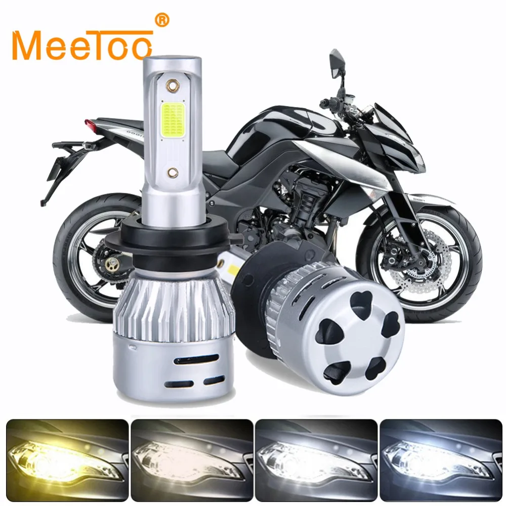 Светодиодсветодиодный фары 4300K 6500K для мотоцикла светодиодсветодиодный H4 HS1 LED H7