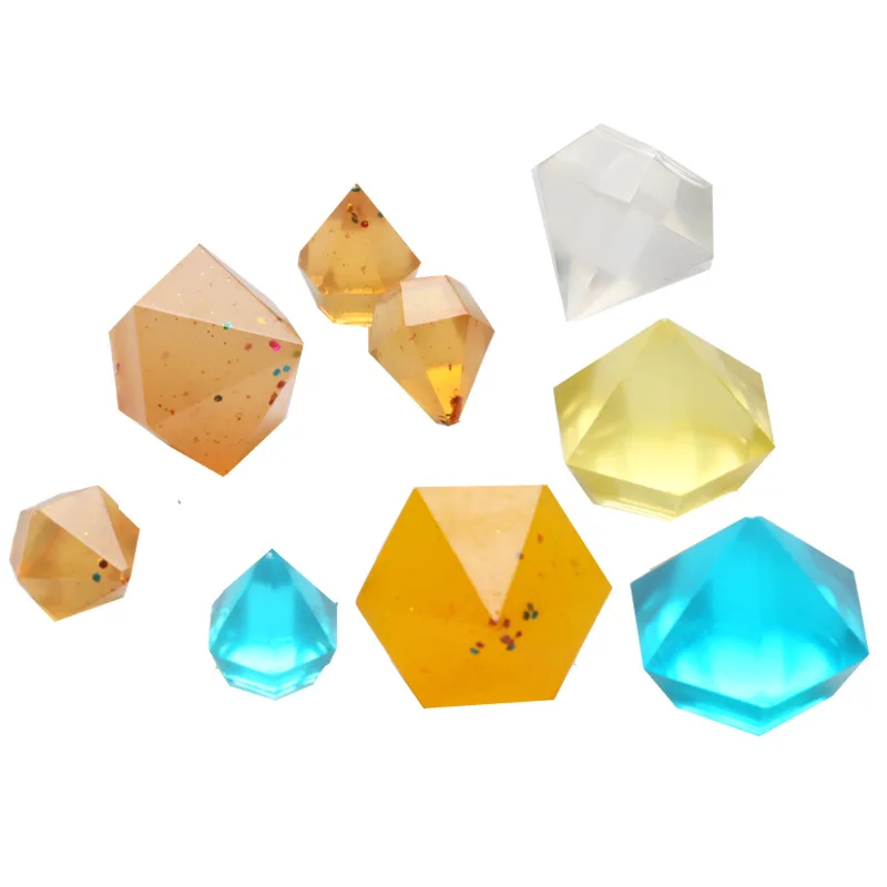 Aomily 3D Diamonds Shaped Silicon Artwork Chocolate Jelly Candy Cake Bakeware Mold DIY Pastry Bar Ice Block Soap Mould Baking | Дом и сад