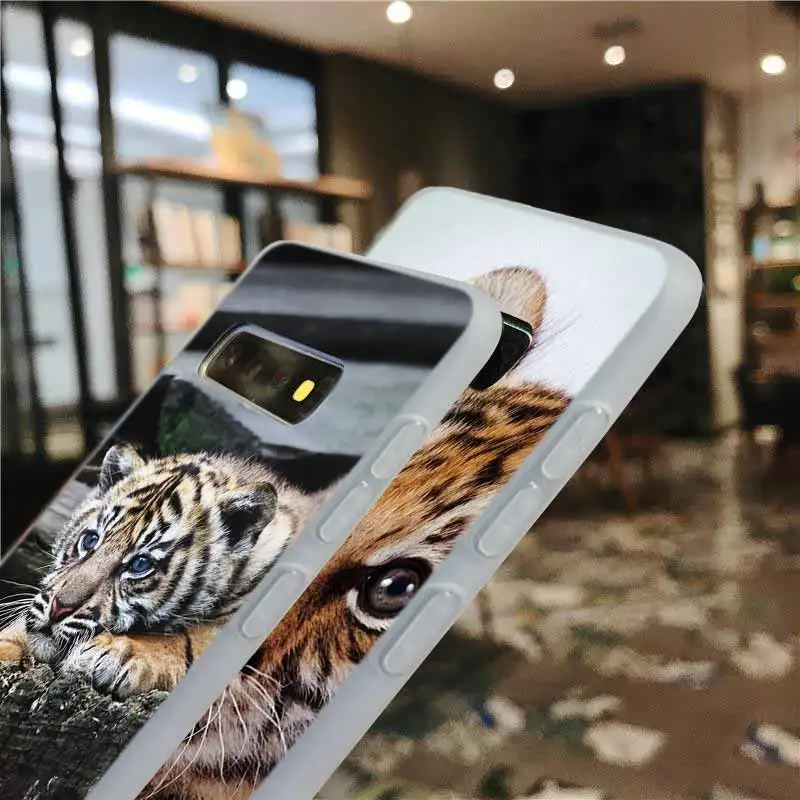 Мягкий чехол для Samsung Galaxy S21 S20 S11 S10 S9 S8 Plus S7 Edge S10e Ultra nimal tiger Cub | Мобильные телефоны и