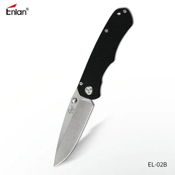 Stone wash ENLAN 58HRC 8cr13mov складной нож тактические ножи для выживания Охотничьи ножи для кемпинга Военный нож для выживания s карманный инструмент - Цвет: Stone wash