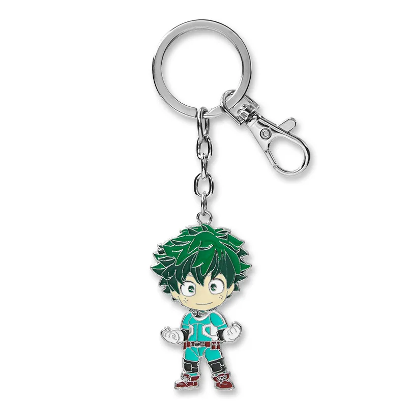 Резиновое акриловое кольцо для ключей с рисунком из мультфильма My Hero Academia Bakugo