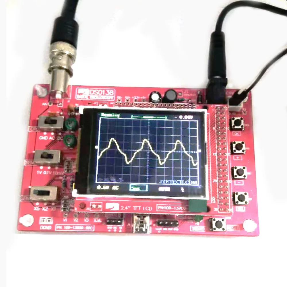 Fully Assembled DSO138 Open Source 2.4&quot TFT Digital Oscilloscope (1Msps) with FREE Probe Oscilloscoop Osciloscopio DIY | Инструменты