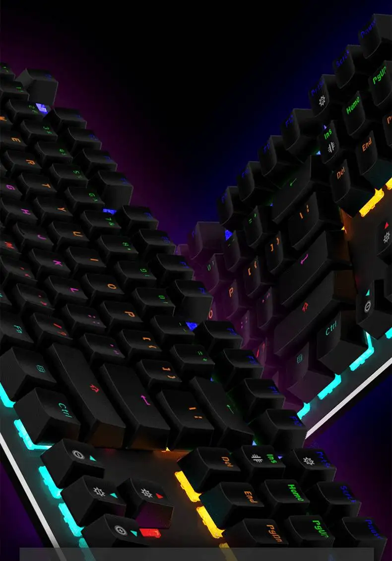 Royal Kludge RK Mirage USB Проводная эргономичная Механическая игровая клавиатура с подставкой для рук черная, синяя, красная, коричневая ось