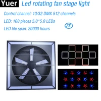 2pcslot new led super whirlwind stage effect light dmx512 music colours party lamp club stage lighting disco dj lights