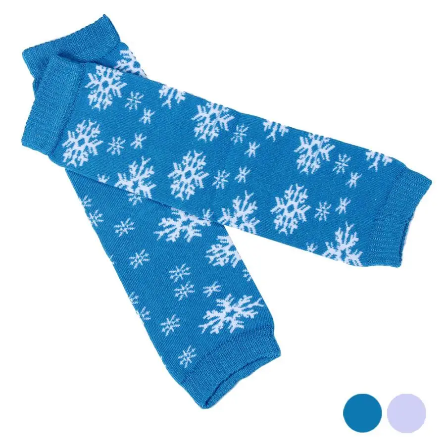 Cheap Price baby leg warmer Girl Snowman Pattern Socks warmers ruffle knee pads crawling infants 2018 newest |