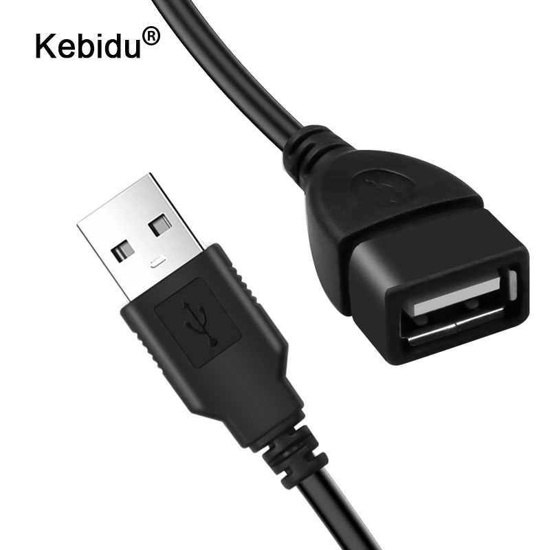 Kebidu USB кабель удлинитель шнура супер Скорость 2 0 Мужской Женский 3 м для