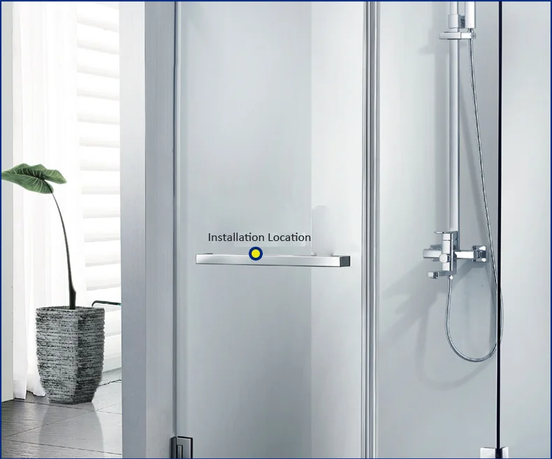 Одинарная ручка 304 нержавеющая сталь большая стеклянный шкаф дверная Арматура