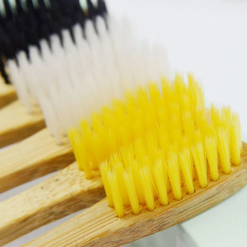 1pcs Wood Toothbrush Soft Hair Bamboo Charcoal Wooden Handle | Manual