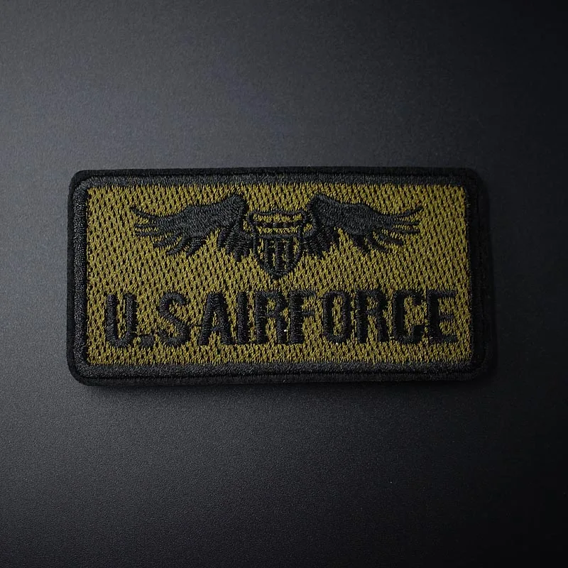 U.S AIRFORCE Size:4.5x9.0cm Badges Iron On Patches Badge Embroidery Patch Applique Clothes Clothing Sewing Supplies Decorative | Дом и сад