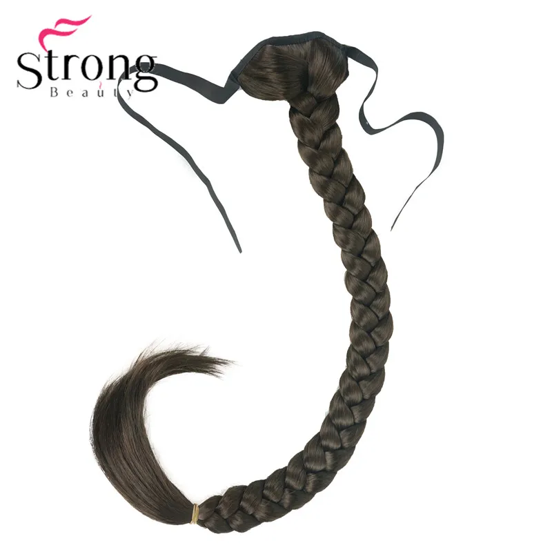 StrongBeauty, блонд, длинный рыбий хвост, коса, конский хвост, наращивание, синтетический зажим, шиньон, цвет на выбор
