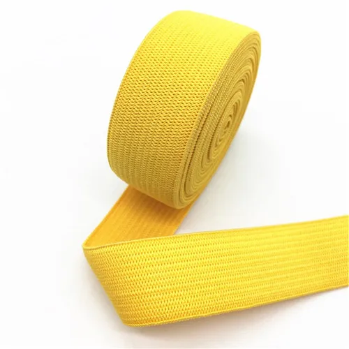 Golden yellow 5 м эластичные вязаные резинки стол Сделай Сам юбки брюки Швейные аксессуары Розовый Белый Туле рулон для свадьбы или «нулевого дня рождения» украшение - Цвет: Golden yellow